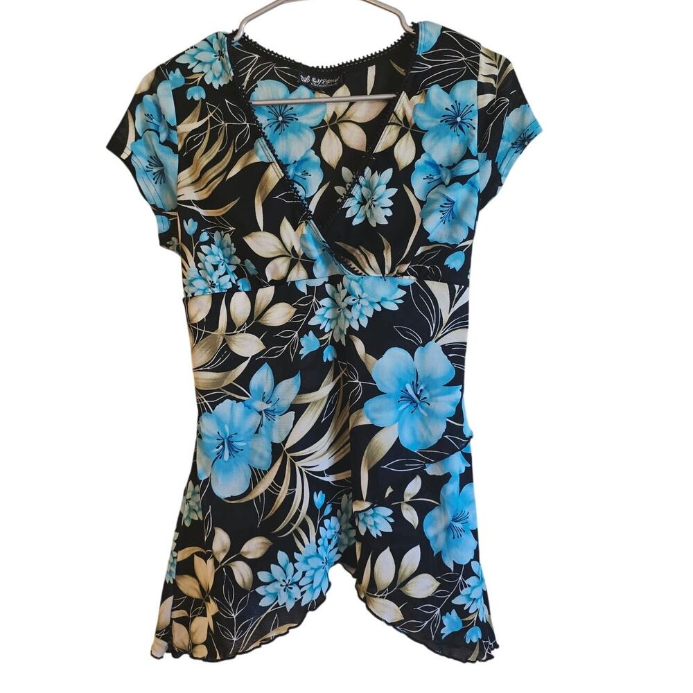 Y2k Self Esteem floral babydoll blouse